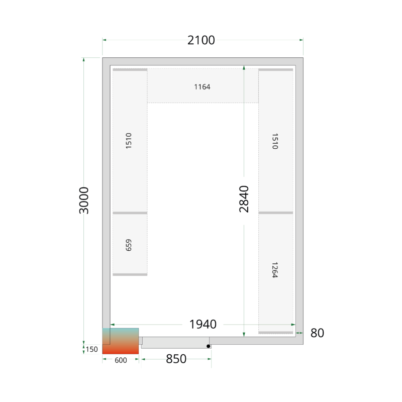CR 210x300x220 WD